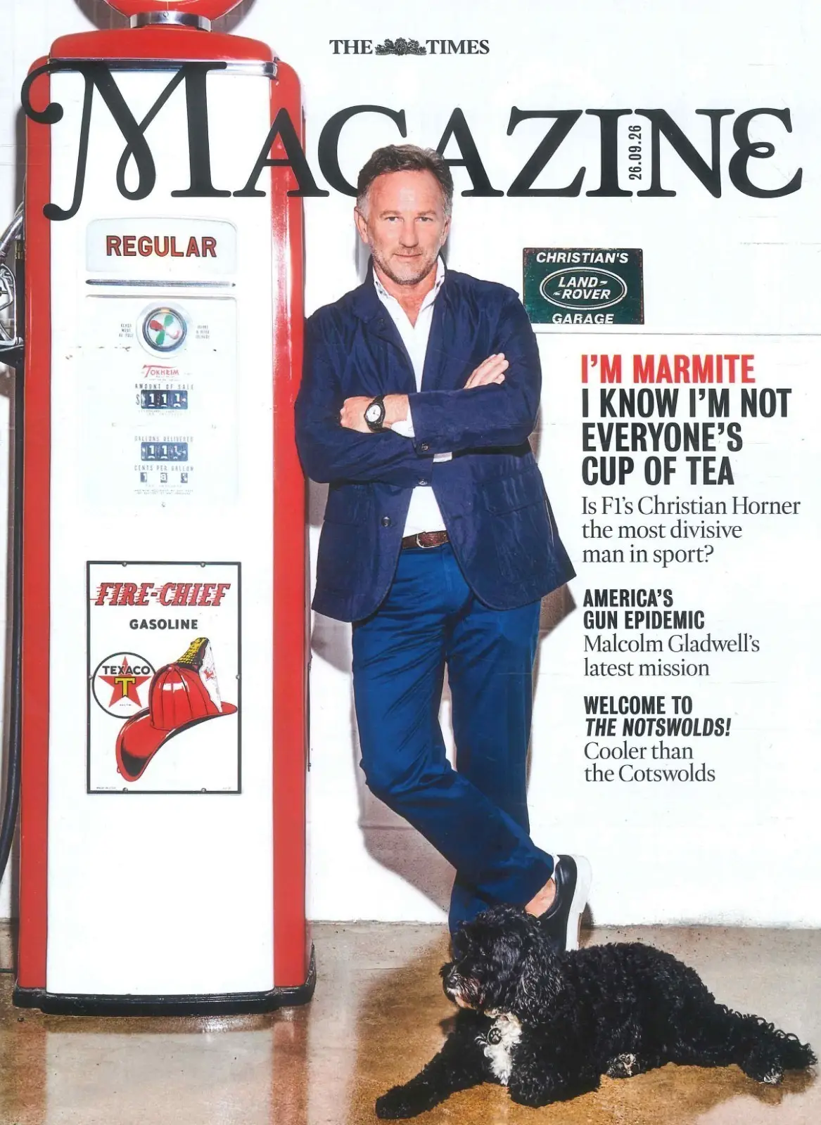 Times Magazine: Christian Horner, Malcolm Gladwell, Amy Hunt, Notswolds, 26.9.26