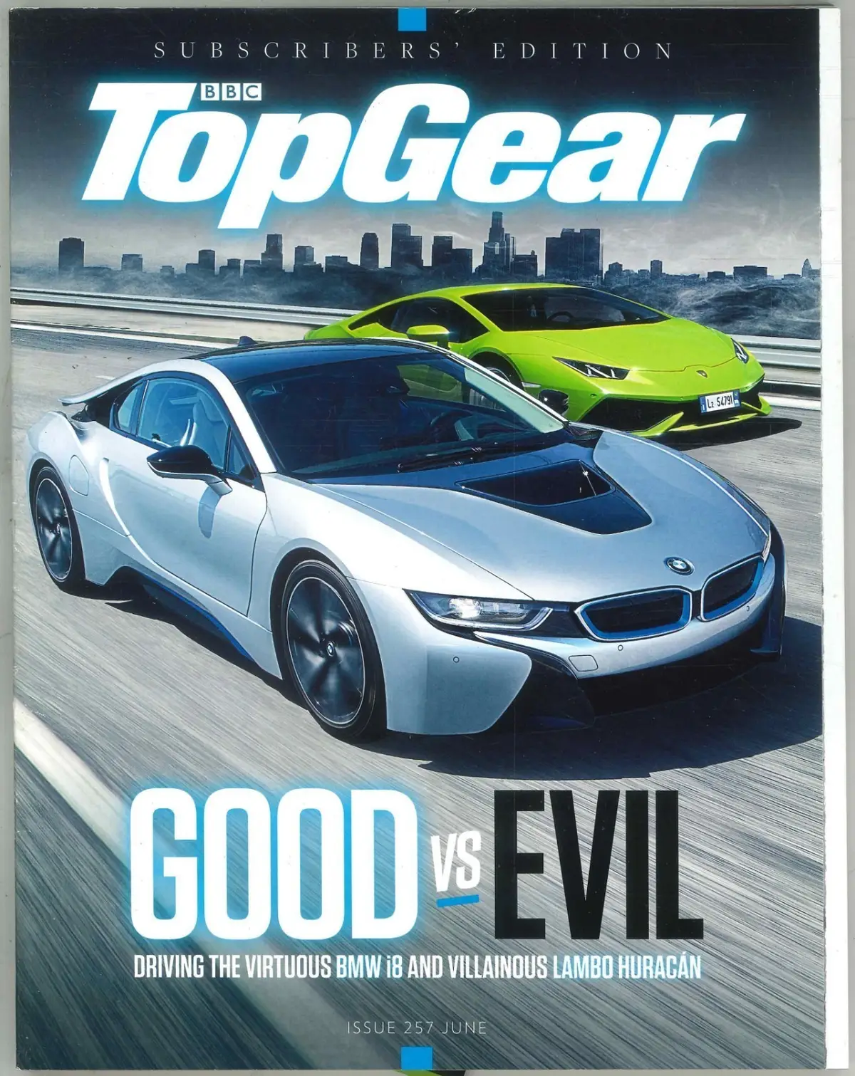 BBC Top Gear Magazine #257, BMW i8, Lambo Huracan, VW, June 2014 (Slight Wear)