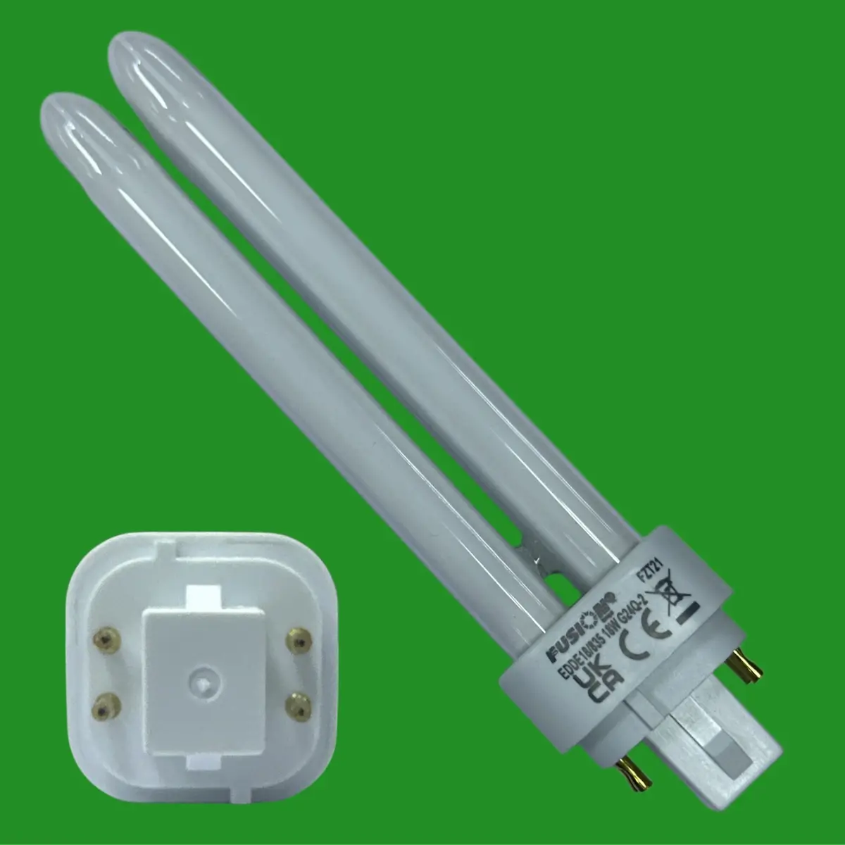 18W Fusion G24q-2 4 pin Low Energy CFL BLD Double Turn Light Bulb 3500K White - image 3 | Free standard UK delivery included | Discount Quality Products