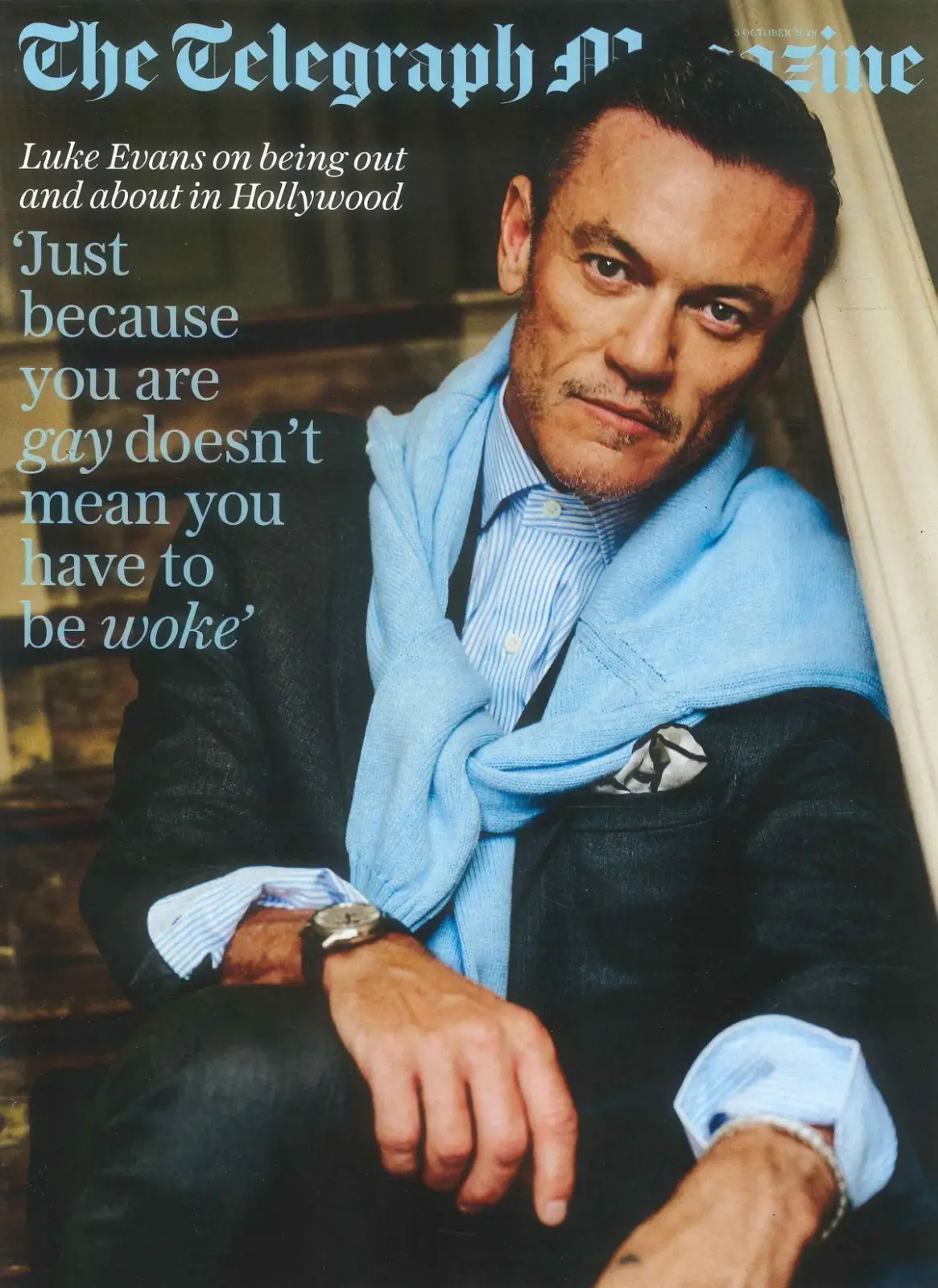 Telegraph Magazine Luke Evans, Matt Willis, Paul Hodgson, Claire Allfree 3.10.26