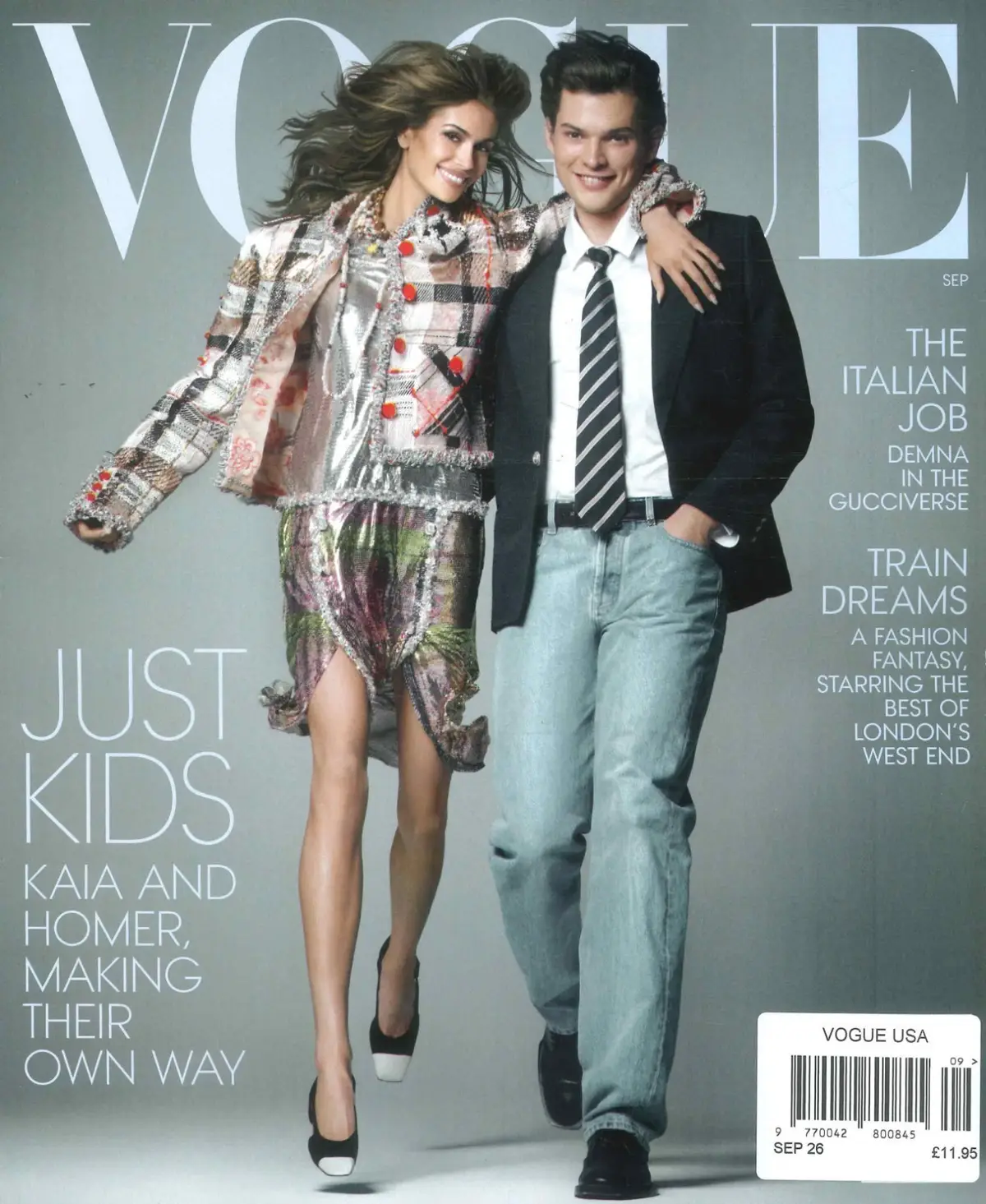 Vogue USA Magazine: Kaia Gerber, Homer Gere, Annie Karni, Fashion, Sept 2026
