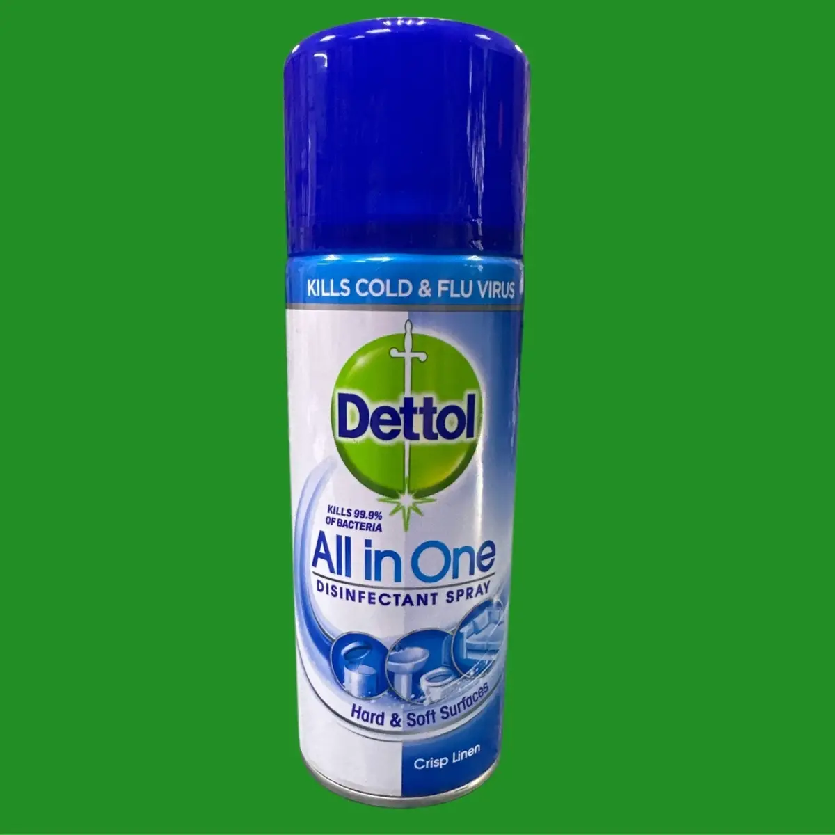 3x Dettol All in One 400ml Disinfectant Spray Crisp Linen All Surface Cleaner
