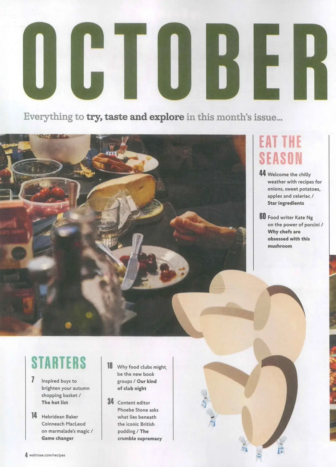 Waitrose & Partners Food Magazine Issue #197, Cooking, Baking Recipes, Oct 2026 - image 3 | Free standard UK delivery included | Discount Quality Products