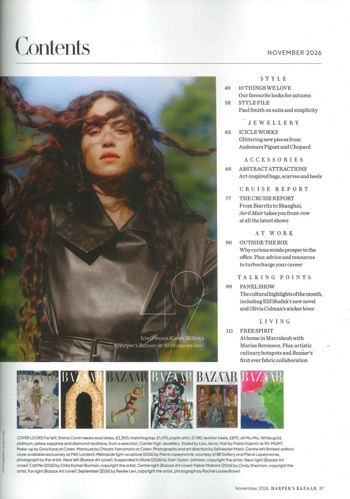Harper's Bazaar Magazine Emma Corrin, Olivia Colman, Art Issue Special, Nov 2026 - image 3 | Free standard UK delivery included | Discount Quality Products