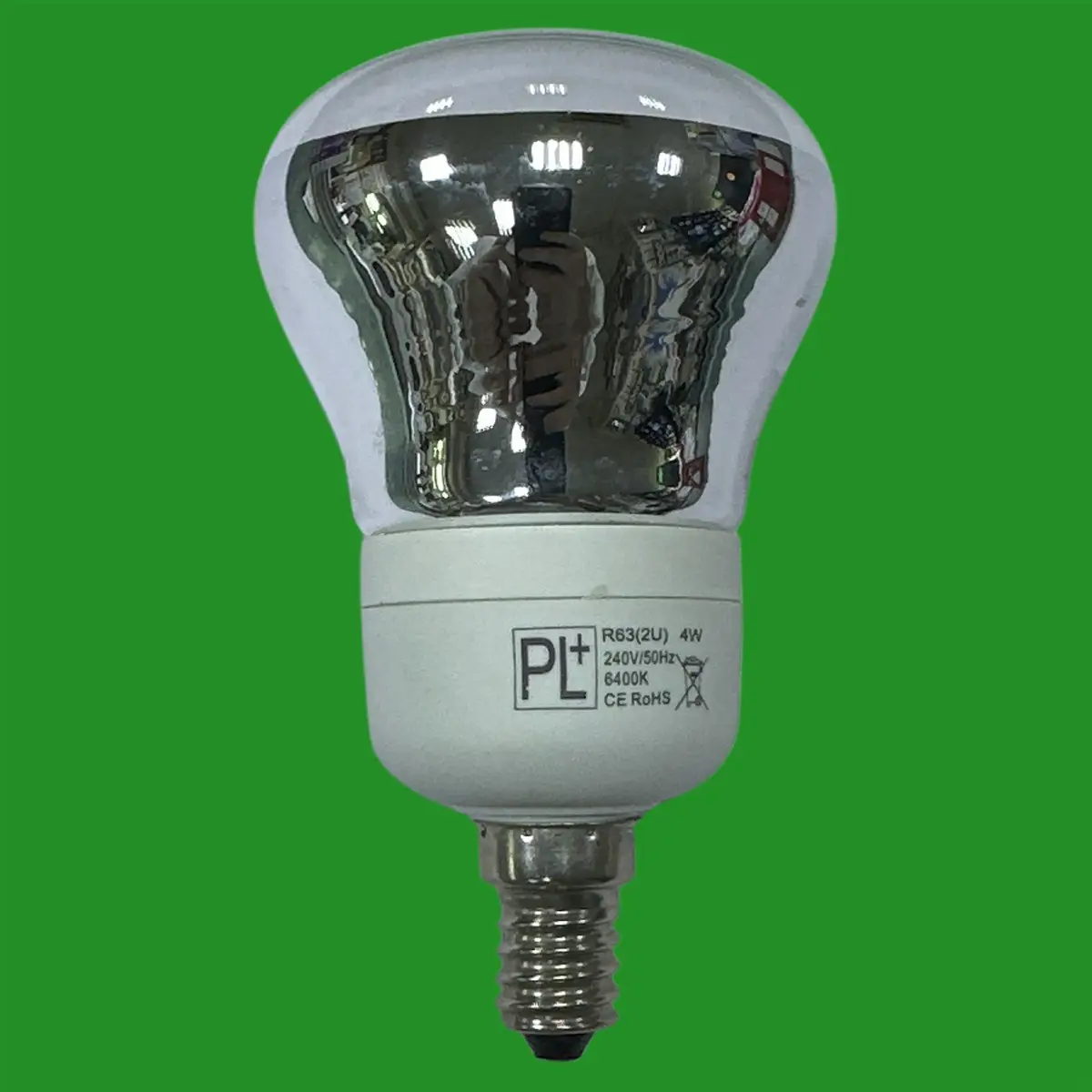 2x 4W CFL R63 SES E14 Reflector Spot Light Bulbs, 6400K Daylight White Lamp - image 2 | Free standard UK delivery included | Discount Quality Products