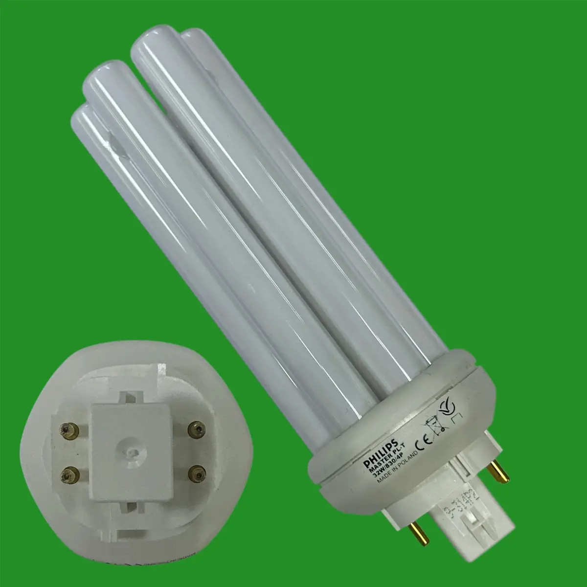 1x 32W Philips Dimmable GX24q-3 4 Pin MASTER PL-T CFL PL Light Bulb 3000K 830 - image 4 | Free standard UK delivery included | Discount Quality Products