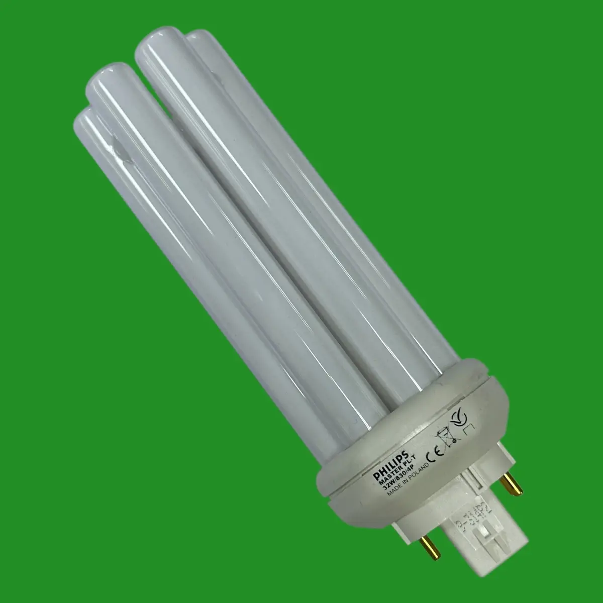 1x 32W Philips Dimmable GX24q-3 4 Pin MASTER PL-T CFL PL Light Bulb 3000K 830 - image 3 | Free standard UK delivery included | Discount Quality Products