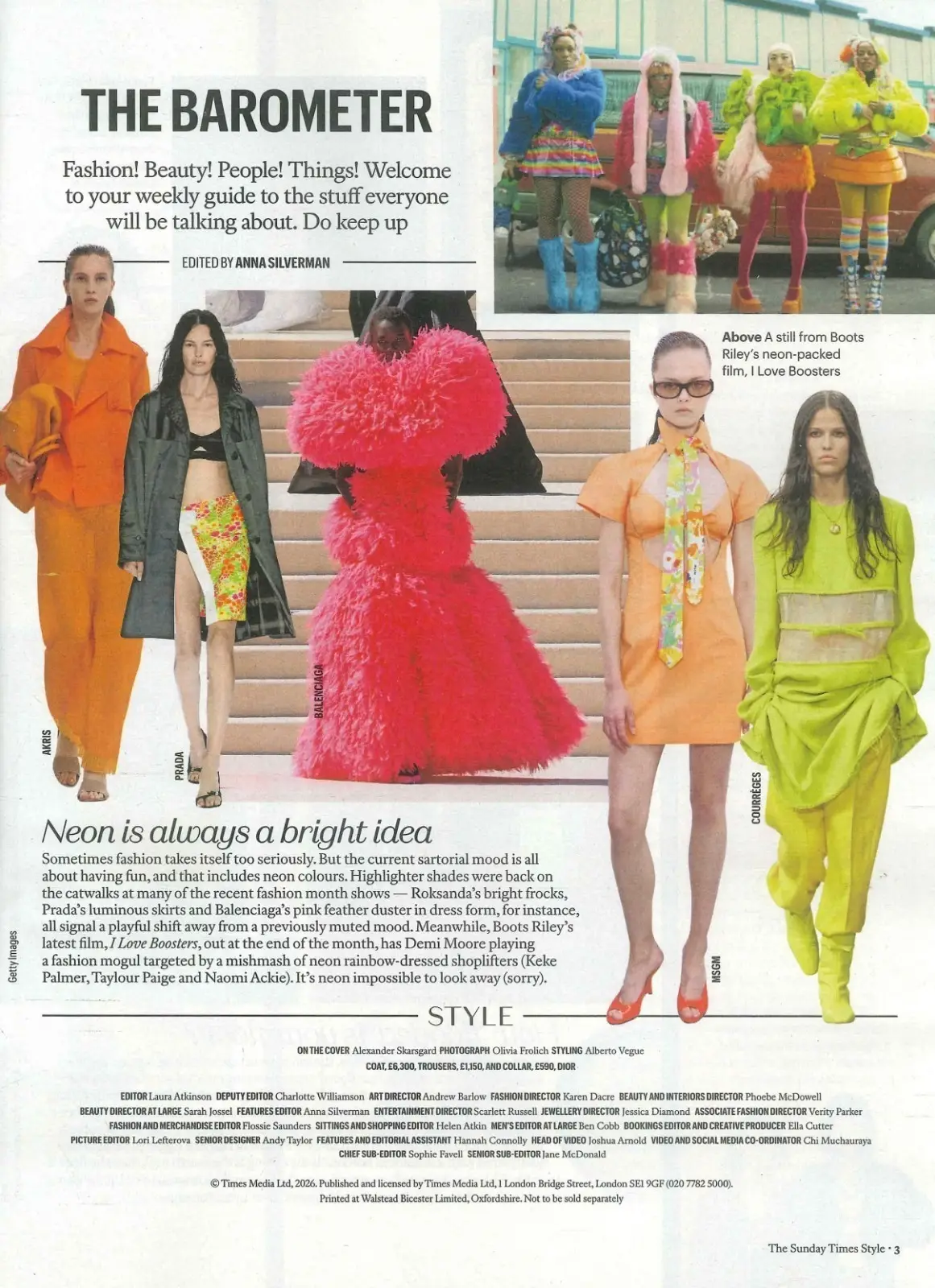 Sunday Times STYLE Magazine: Alexander Skarsgard, Grace Coddington, 18.10.26 - image 3 | Free standard UK delivery included | Discount Quality Products