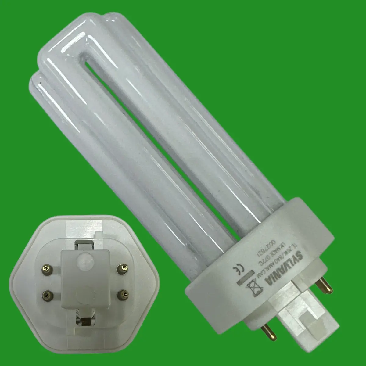1x 26W Sylvania GX24q-3 4 Pin Lynx TE CFL PL Light Bulb 1800lm 4000K Cool White - image 4 | Free standard UK delivery included | Discount Quality Products
