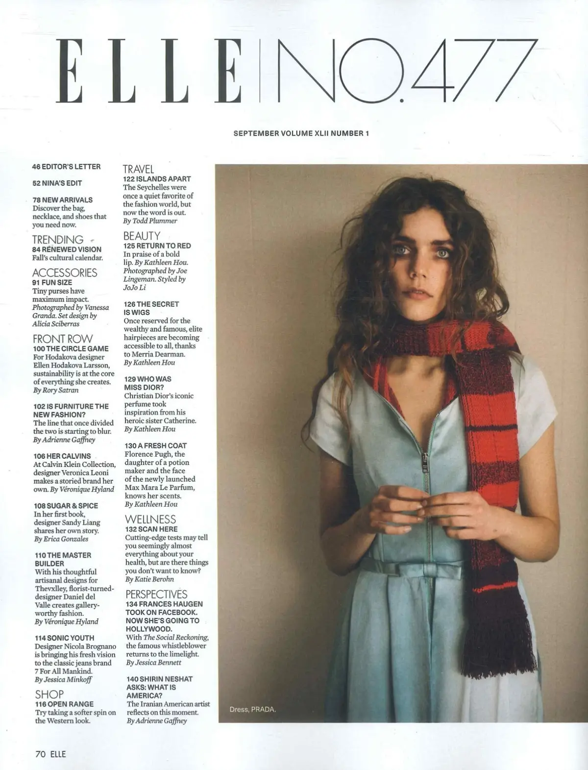 Elle USA Magazine Rihanna, Jacob Elordi, Florence Pugh, Frances Haugen Sept 2026 - image 3 | Free standard UK delivery included | Discount Quality Products