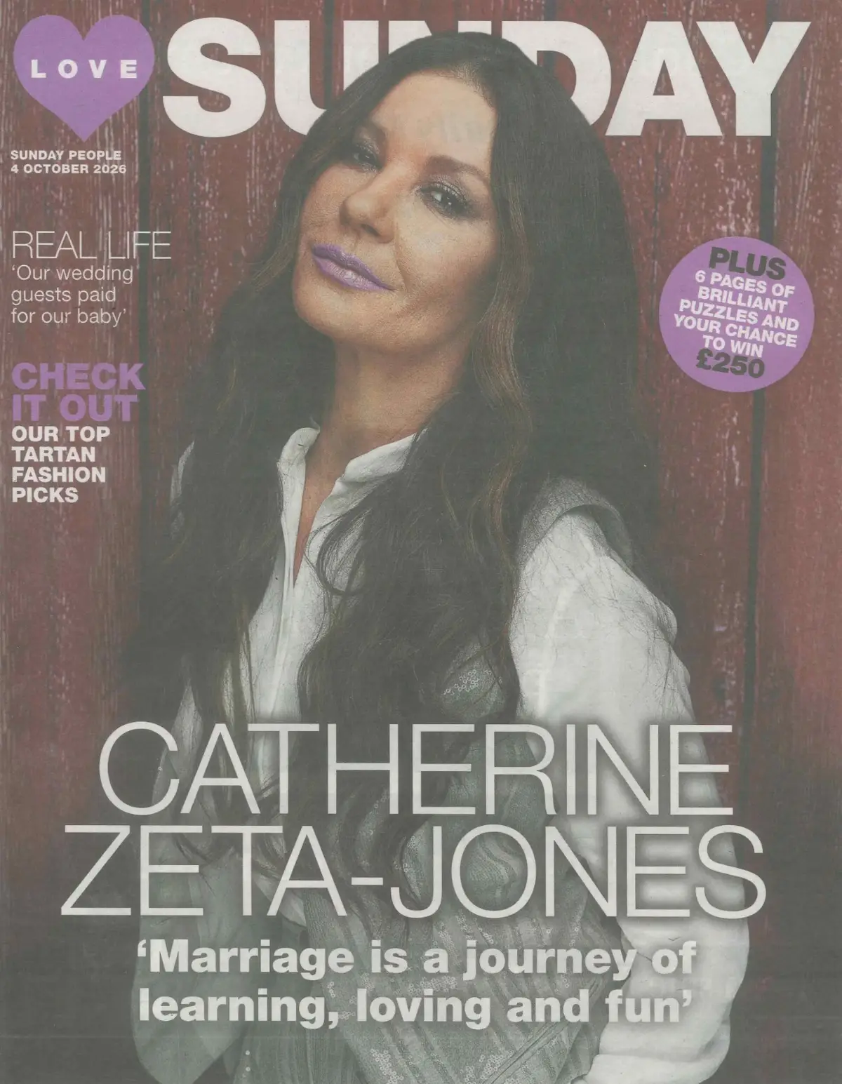 Love Sunday Magazine Catherine Zeta-Jones, Fashion, Interiors, Real Life 4.10.26