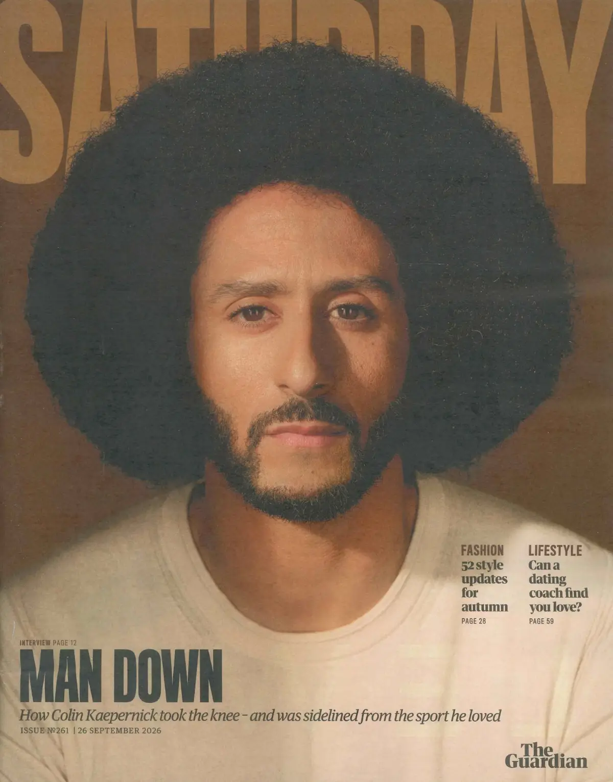 Guardian Saturday Magazine: Colin Kaepernick, Louise Kennedy, Derek Zhao 26.9.26