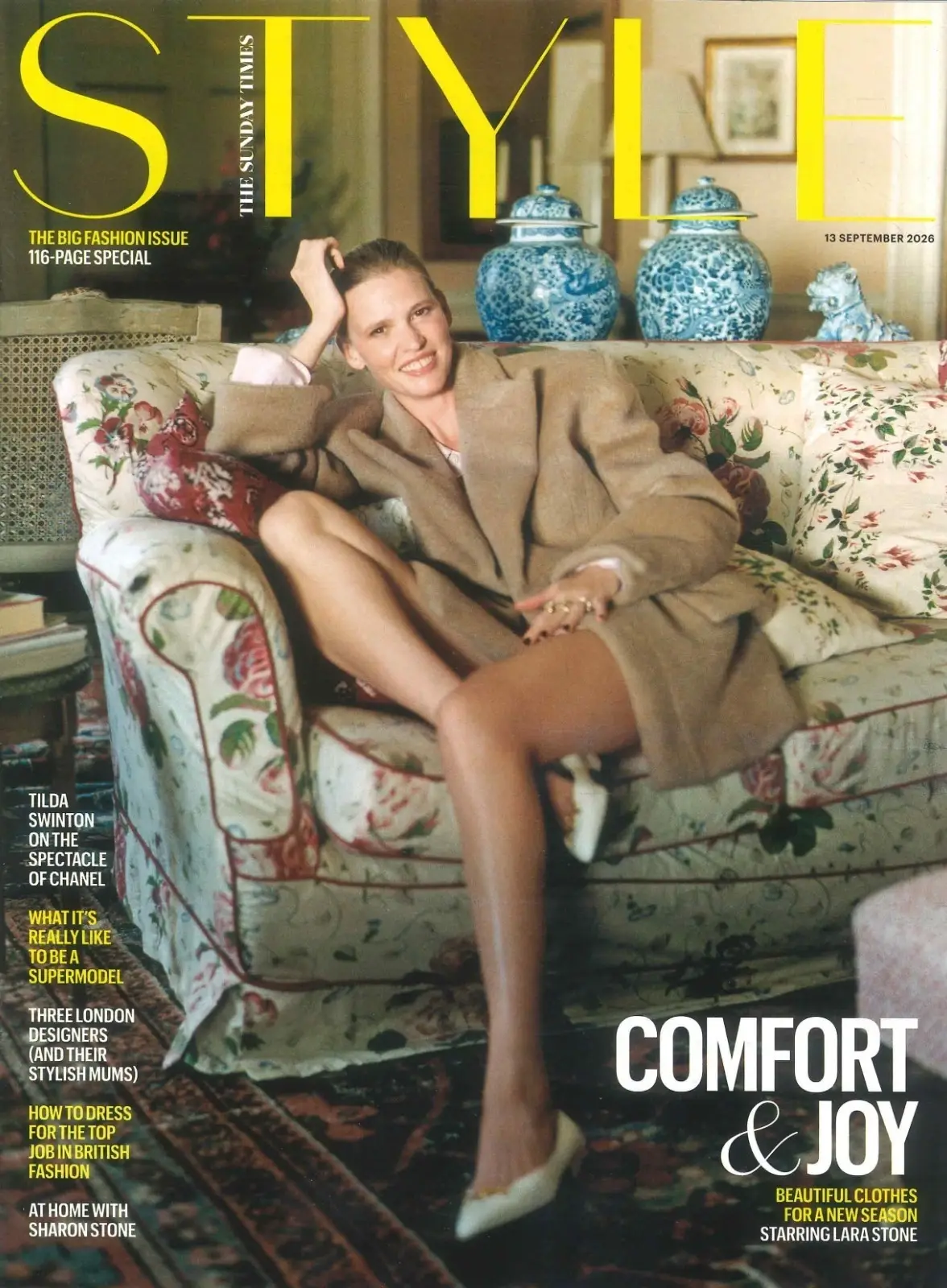 Sunday Times STYLE Magazine: Lara Stone, Tilda Swinton, Chanel Fashion, 13.9.26