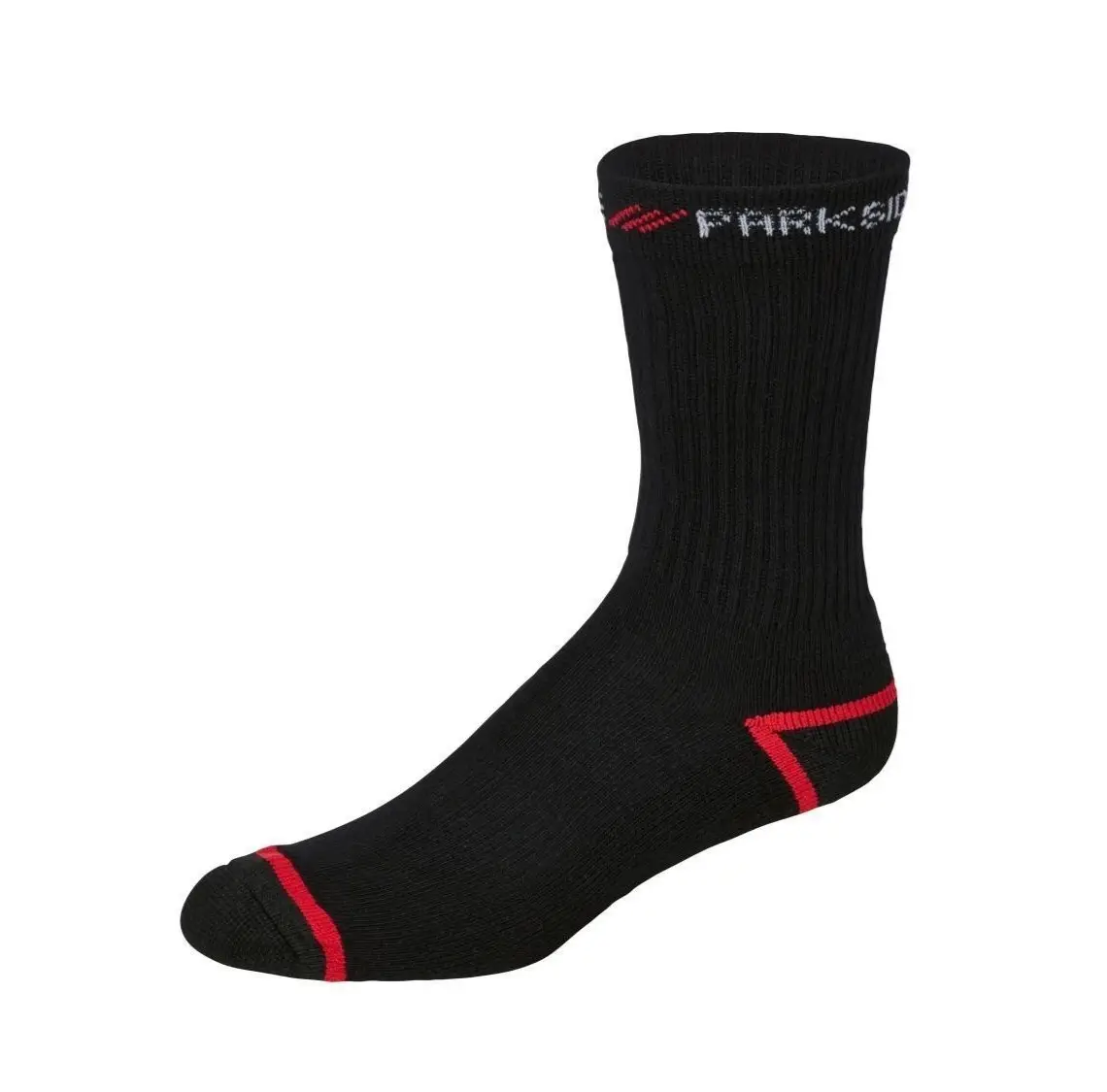 10 Pairs Parkside Mens Cotton Rich Work Socks Black Red UK Size 6–8.5 (EU 39–42)